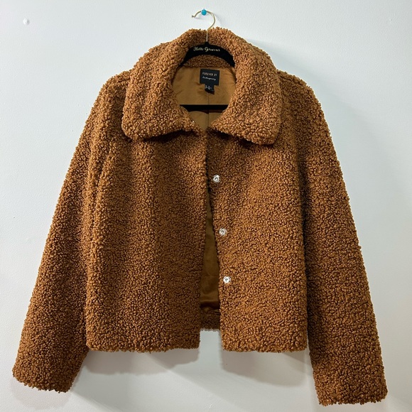 Crop Tedy Jacket - Picture 1 of 3